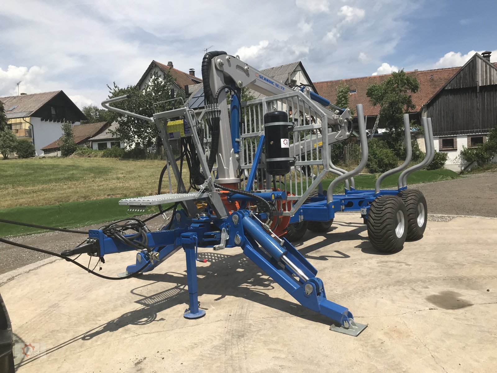 Rückewagen & Rückeanhänger van het type Scandic ST-10S Rückewagen 13t 7,9m Kran 550kg Hubkraft Druckluft, Neumaschine in Tiefenbach (Foto 2)