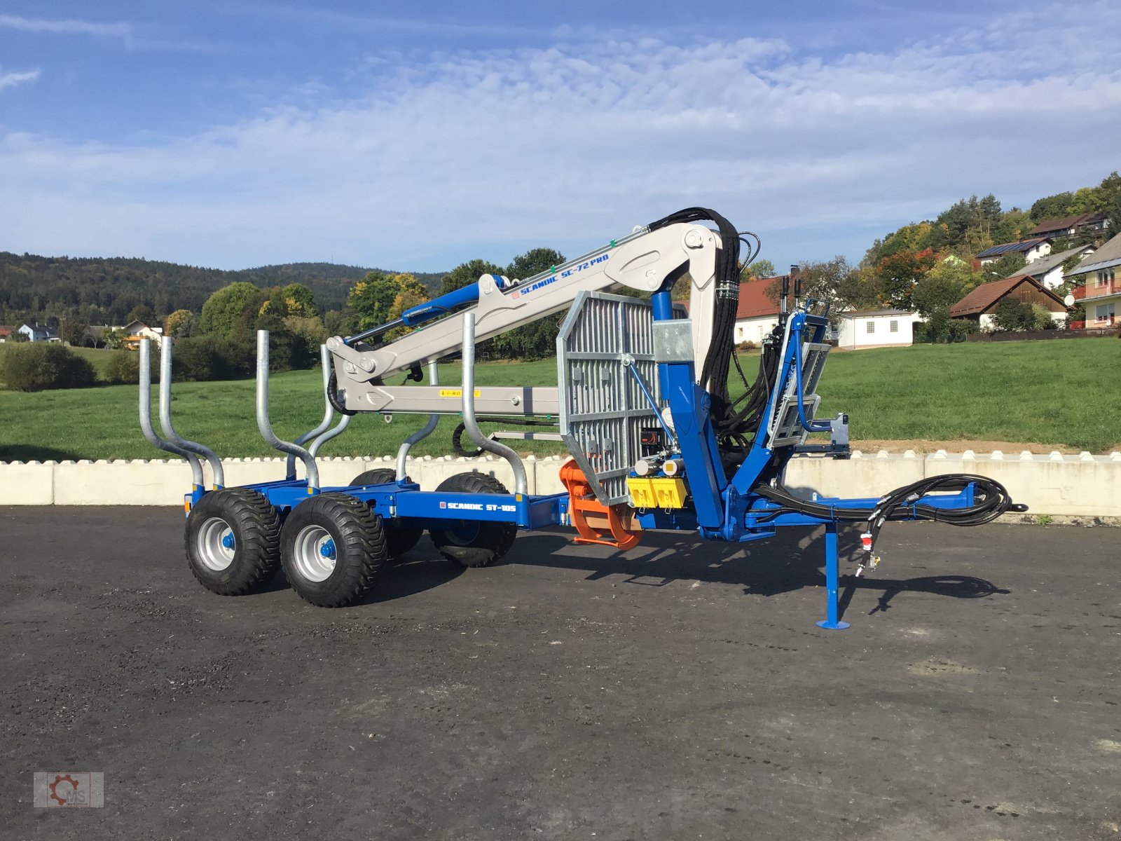 Rückewagen & Rückeanhänger du type Scandic ST-10S Rückewagen 13t 7,9m Kran 850kg Hubkraft Druckluft, Neumaschine en Tiefenbach (Photo 1)