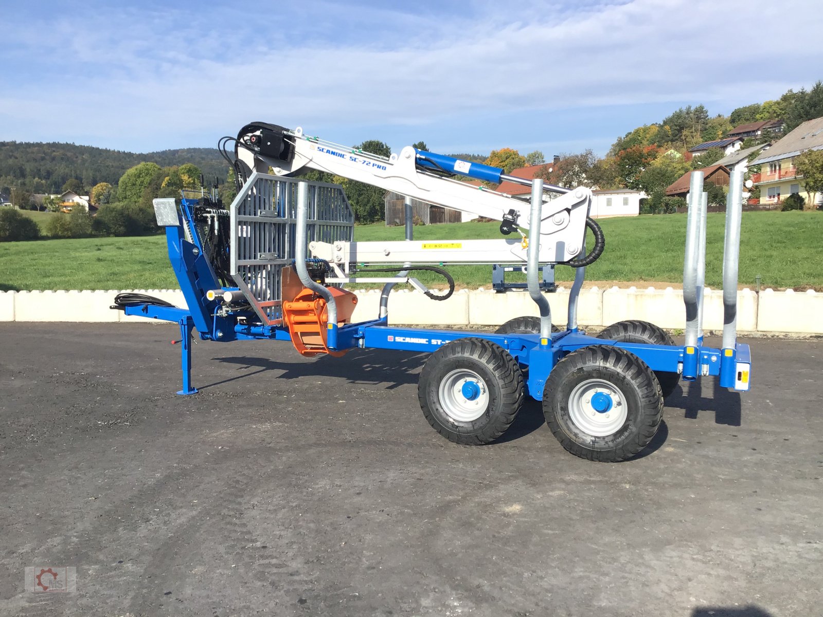 Rückewagen & Rückeanhänger van het type Scandic ST-10S Rückewagen 13t 7,9m Kran 850kg Hubkraft Druckluft, Neumaschine in Tiefenbach (Foto 12)