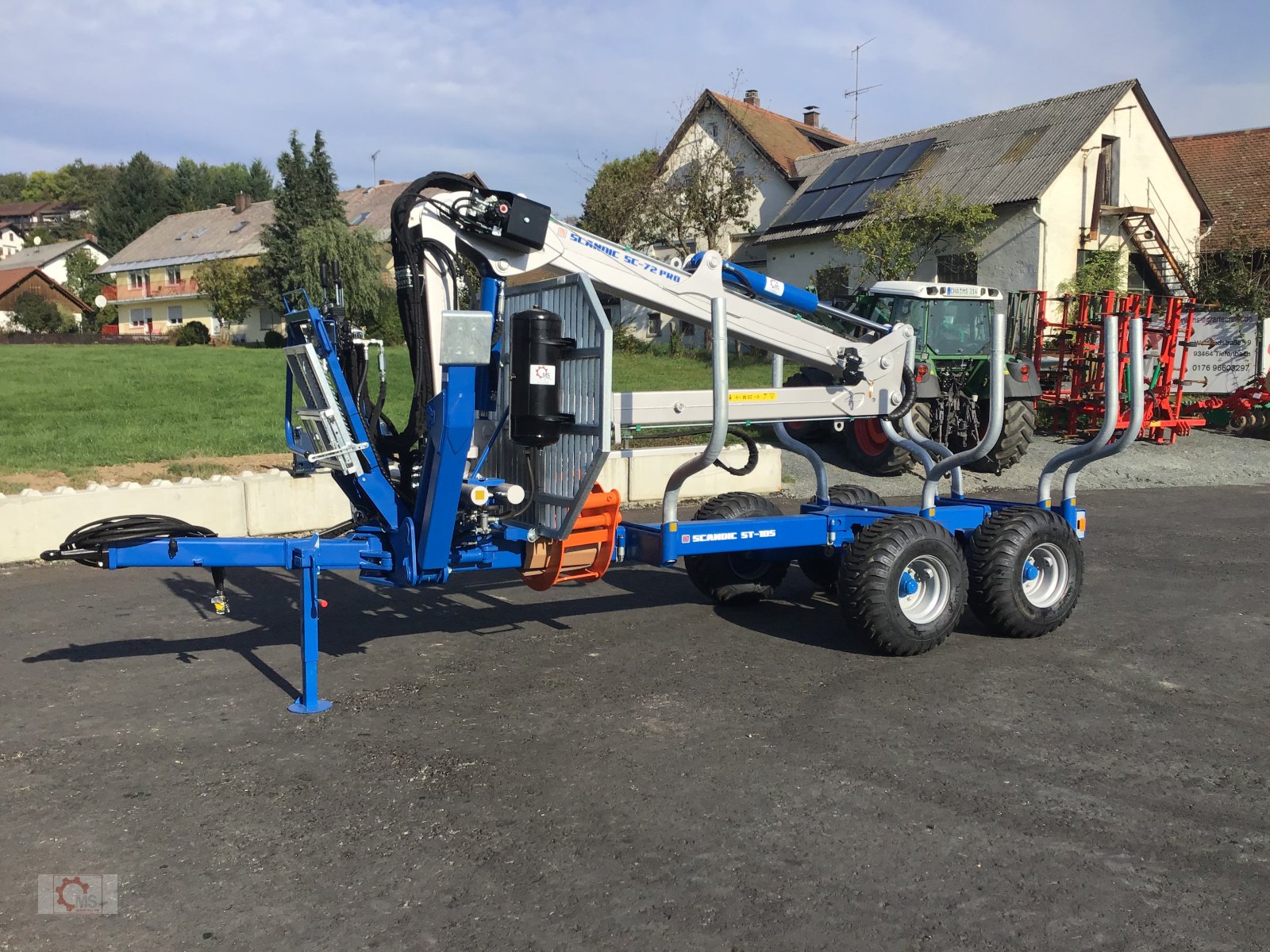 Rückewagen & Rückeanhänger van het type Scandic ST-10S Rückewagen 13t 7,9m Kran 850kg Hubkraft Druckluft, Neumaschine in Tiefenbach (Foto 13)