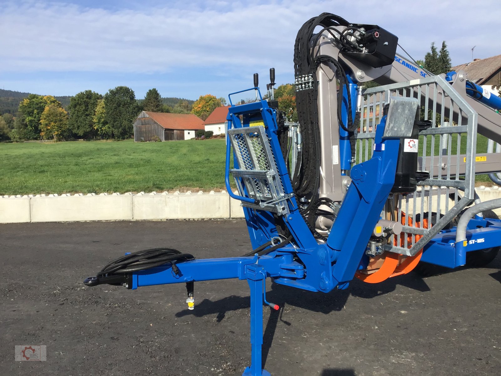 Rückewagen & Rückeanhänger des Typs Scandic ST-10S Rückewagen 13t 7,9m Kran 850kg Hubkraft Druckluft, Neumaschine in Tiefenbach (Bild 21)