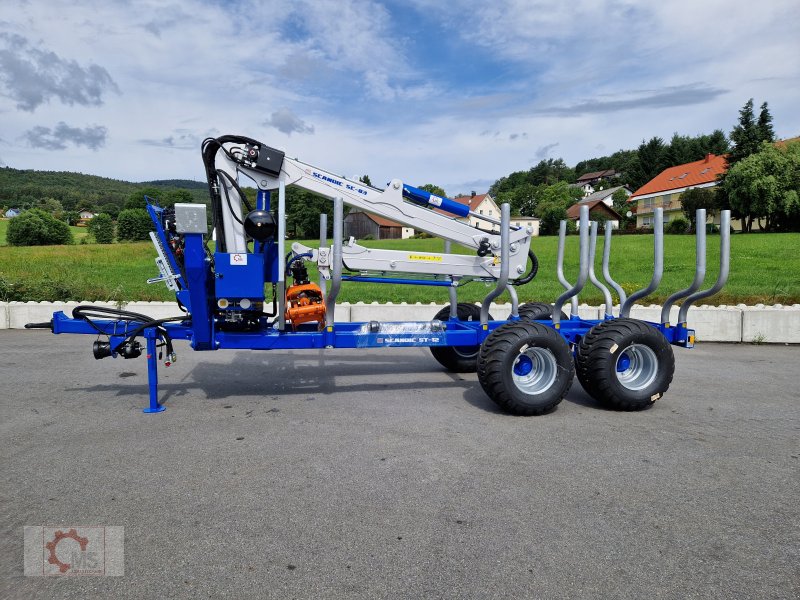 Rückewagen & Rückeanhänger of the type Scandic ST-12D 16t 9m Kran 750kg Hubkraft Druckluft Funkfernsteuerung sofort verfügbar, Neumaschine in Tiefenbach (Picture 1)