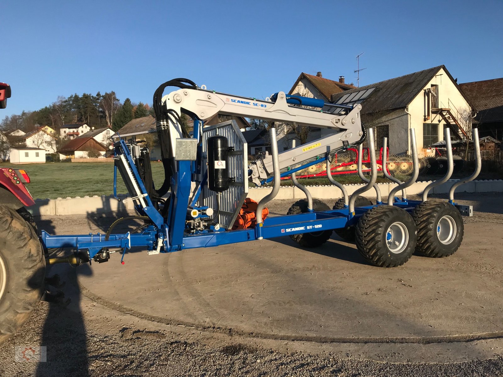 Rückewagen & Rückeanhänger typu Scandic ST-12D 16t 9m Kran 750kg Hubkraft Druckluft Funkfernsteuerung, Neumaschine v Tiefenbach (Obrázek 1)