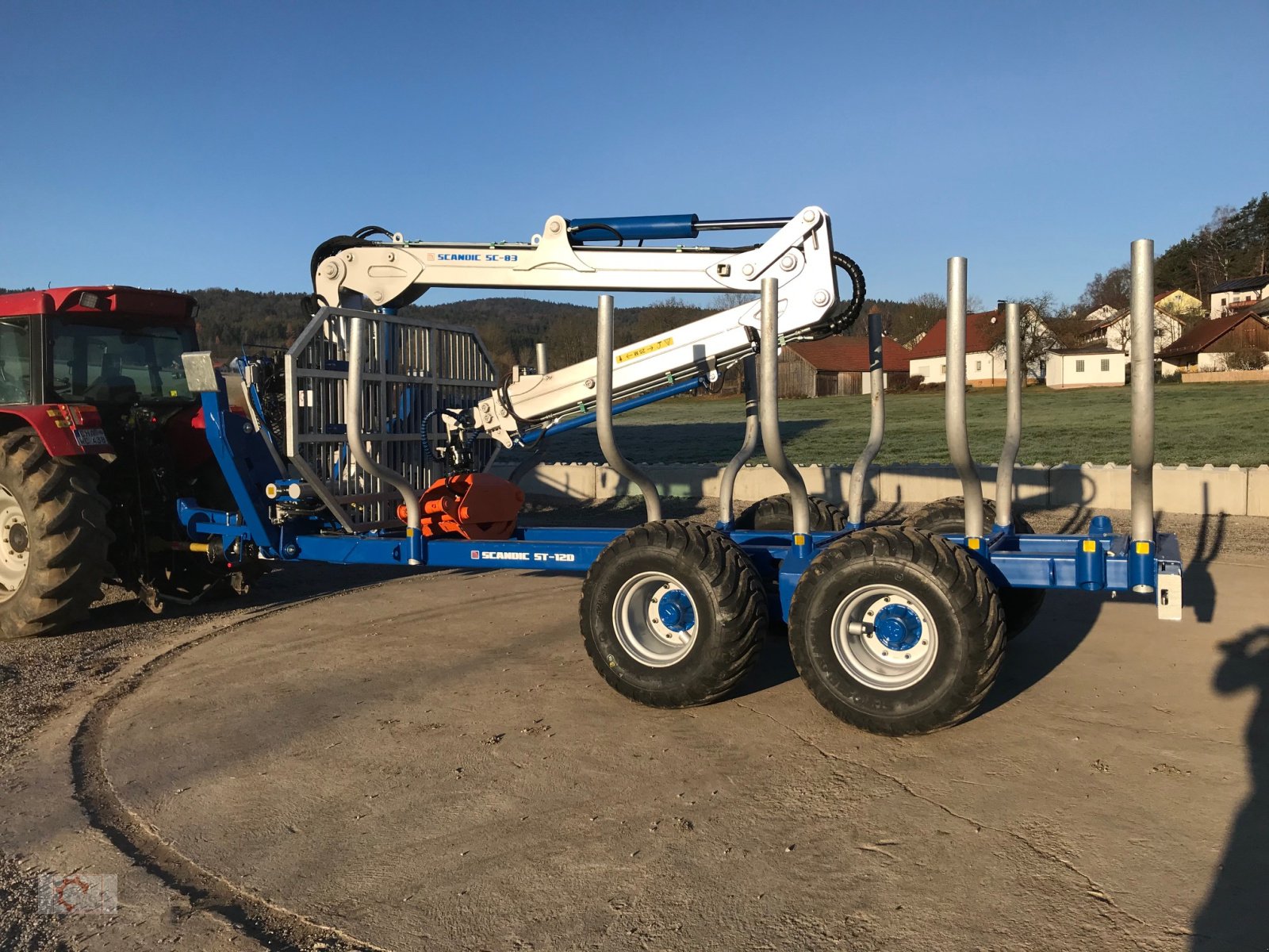 Rückewagen & Rückeanhänger typu Scandic ST-12D 16t 9m Kran 750kg Hubkraft Druckluft Funkfernsteuerung, Neumaschine v Tiefenbach (Obrázek 2)