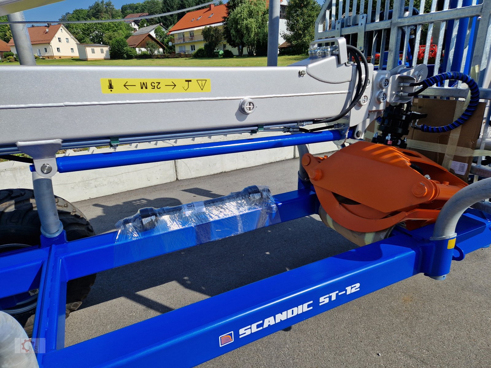 Rückewagen & Rückeanhänger tip Scandic ST-12D 16t Druckluft 9m Kran 750kg Hubkraft Seilwinde sofort verfügbar, Neumaschine in Tiefenbach (Poză 5)