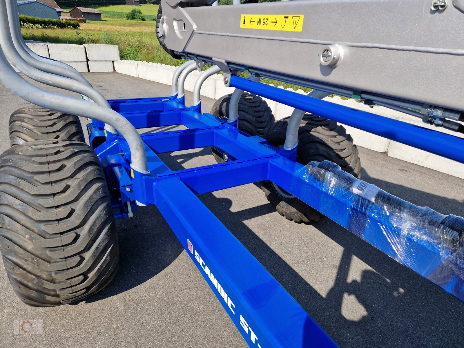 Rückewagen & Rückeanhänger tip Scandic ST-12D 16t Druckluft 9m Kran 750kg Hubkraft Seilwinde sofort verfügbar, Neumaschine in Tiefenbach (Poză 9)