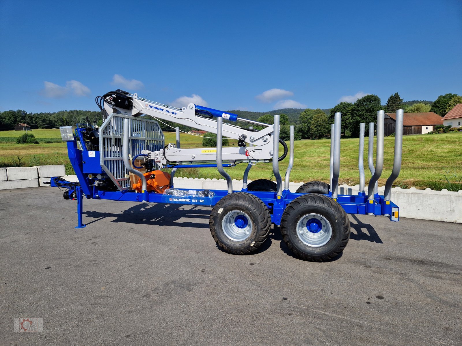 Rückewagen & Rückeanhänger del tipo Scandic ST-12D 16t Druckluft 9m Kran 750kg Hubkraft Seilwinde sofort verfügbar, Neumaschine In Tiefenbach (Immagine 13)