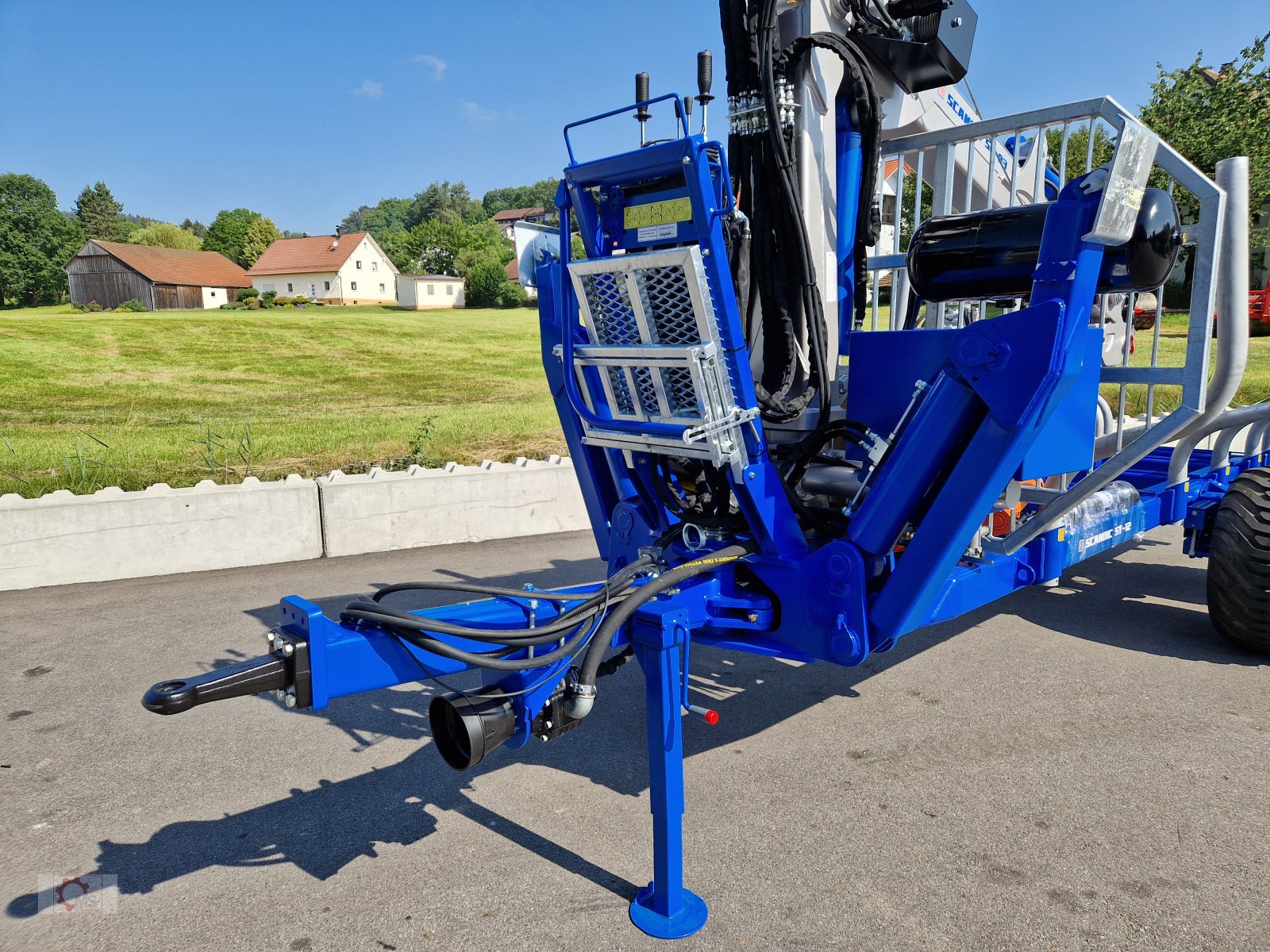 Rückewagen & Rückeanhänger типа Scandic ST-12D 16t Druckluft 9m Kran 750kg Hubkraft Seilwinde sofort verfügbar, Neumaschine в Tiefenbach (Фотография 15)