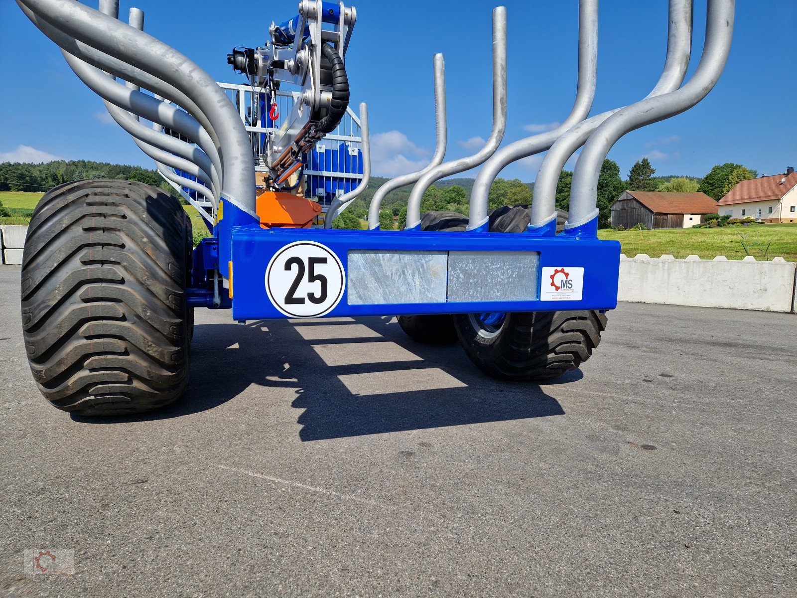 Rückewagen & Rückeanhänger of the type Scandic ST-12D 16t Druckluft 9m Kran 750kg Hubkraft Seilwinde sofort verfügbar, Neumaschine in Tiefenbach (Picture 22)