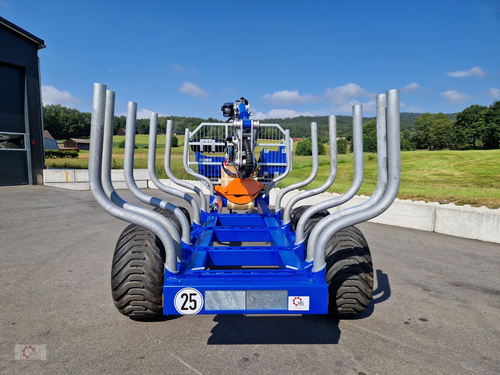 Rückewagen & Rückeanhänger van het type Scandic ST-12D 16t Druckluft 9m Kran 750kg Hubkraft Seilwinde sofort verfügbar, Neumaschine in Tiefenbach (Foto 23)