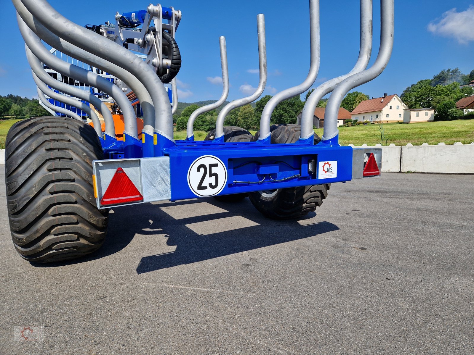 Rückewagen & Rückeanhänger van het type Scandic ST-12D 16t Druckluft 9m Kran 750kg Hubkraft Seilwinde, Neumaschine in Tiefenbach (Foto 21)