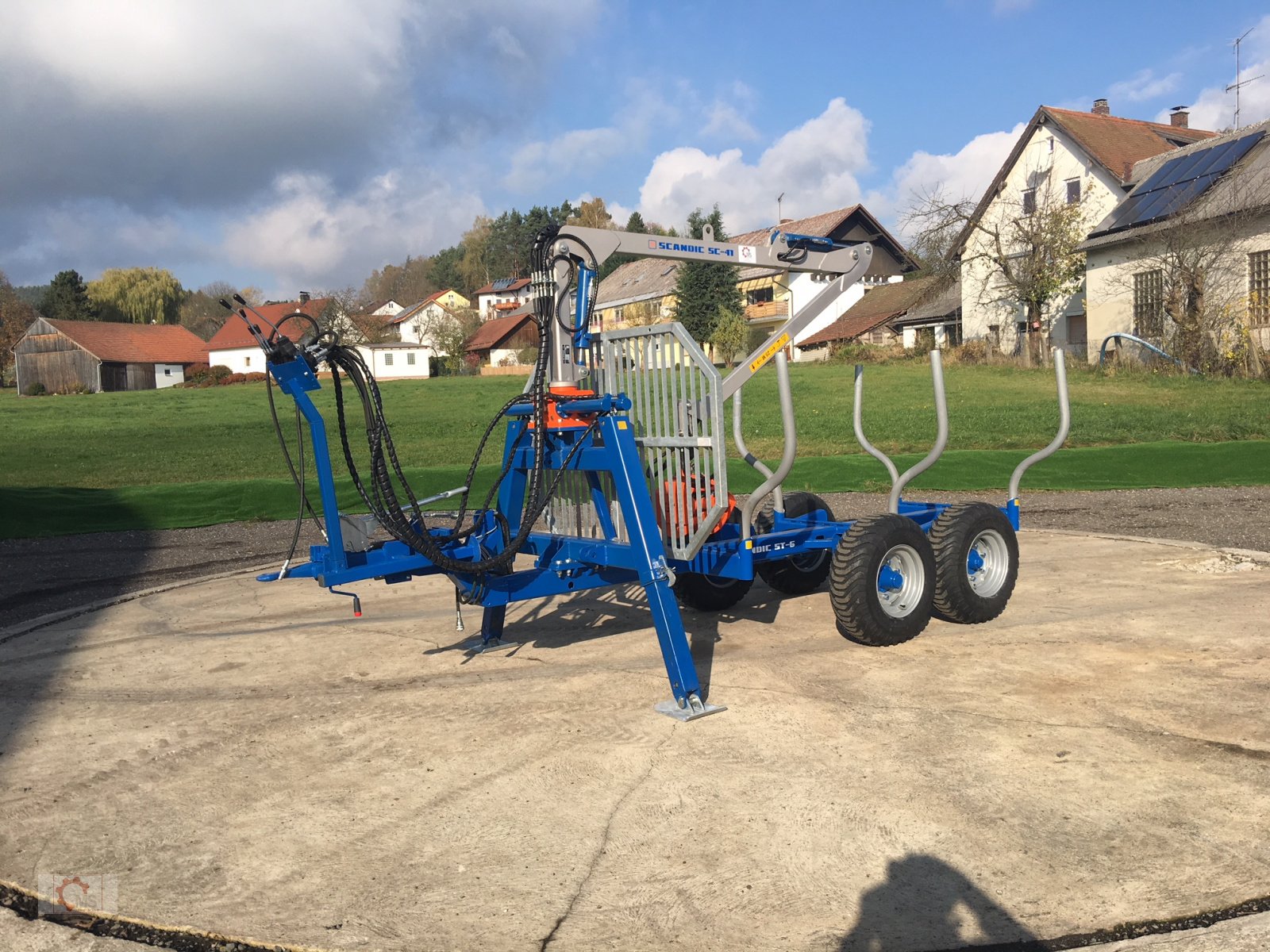 Rückewagen & Rückeanhänger del tipo Scandic ST-6 7,4t 4,5m Kran Auflauf Hydr. Bremse, Neumaschine en Tiefenbach (Imagen 1)