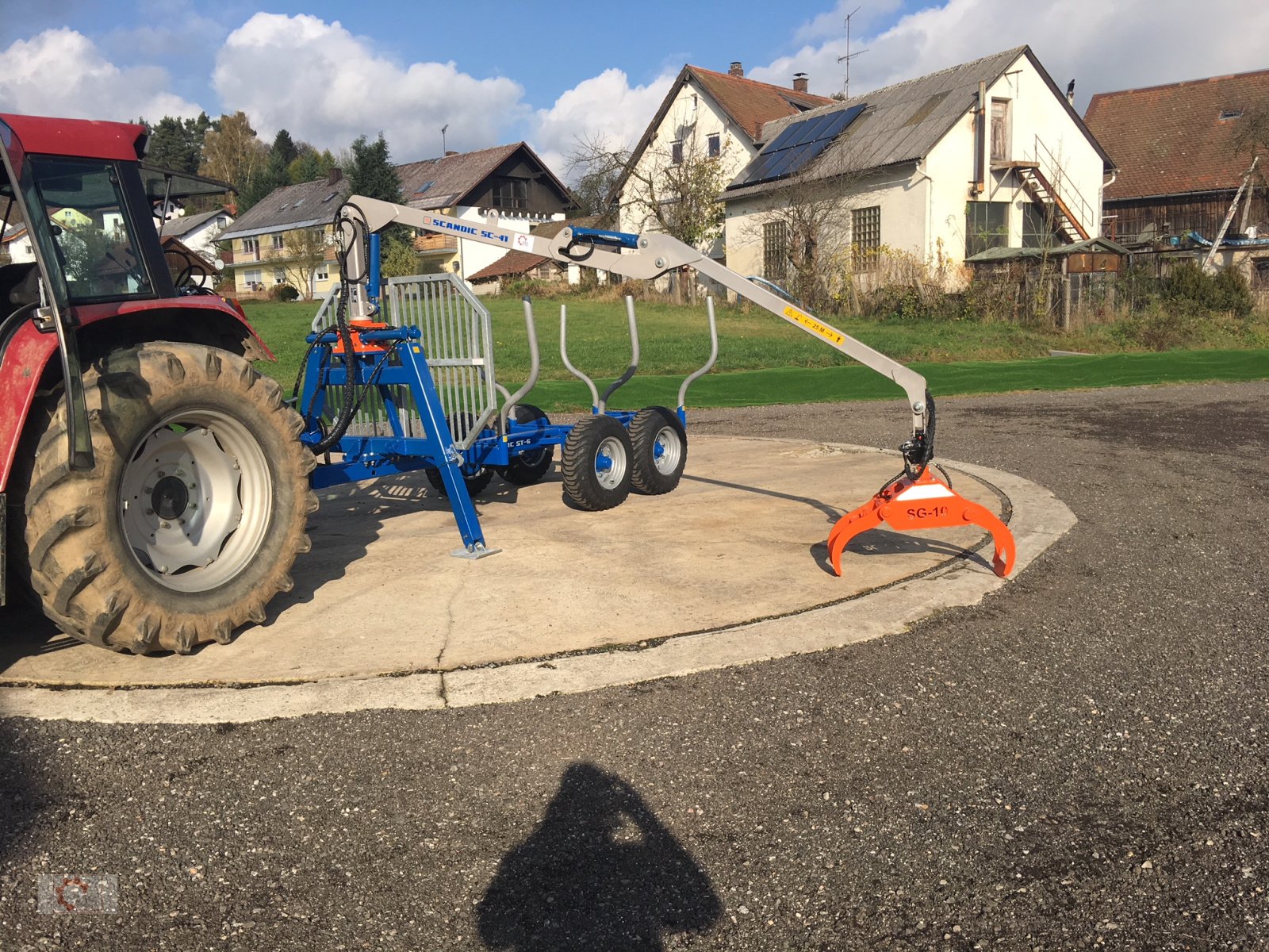 Rückewagen & Rückeanhänger van het type Scandic ST-6 7,4t 4,5m Kran Auflauf Hydr. Bremse, Neumaschine in Tiefenbach (Foto 10)