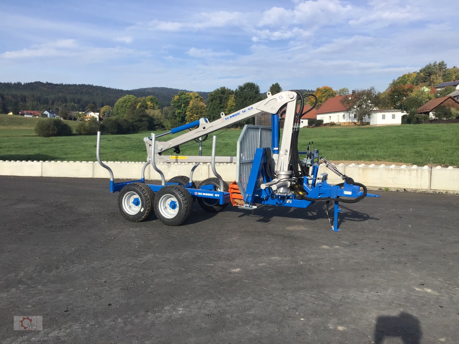 Rückewagen & Rückeanhänger typu Scandic ST-6 7,4t 5,9m Kran 600kg Hubkraft Auflauf Hydr.Bremse, Neumaschine w Tiefenbach (Zdjęcie 2)