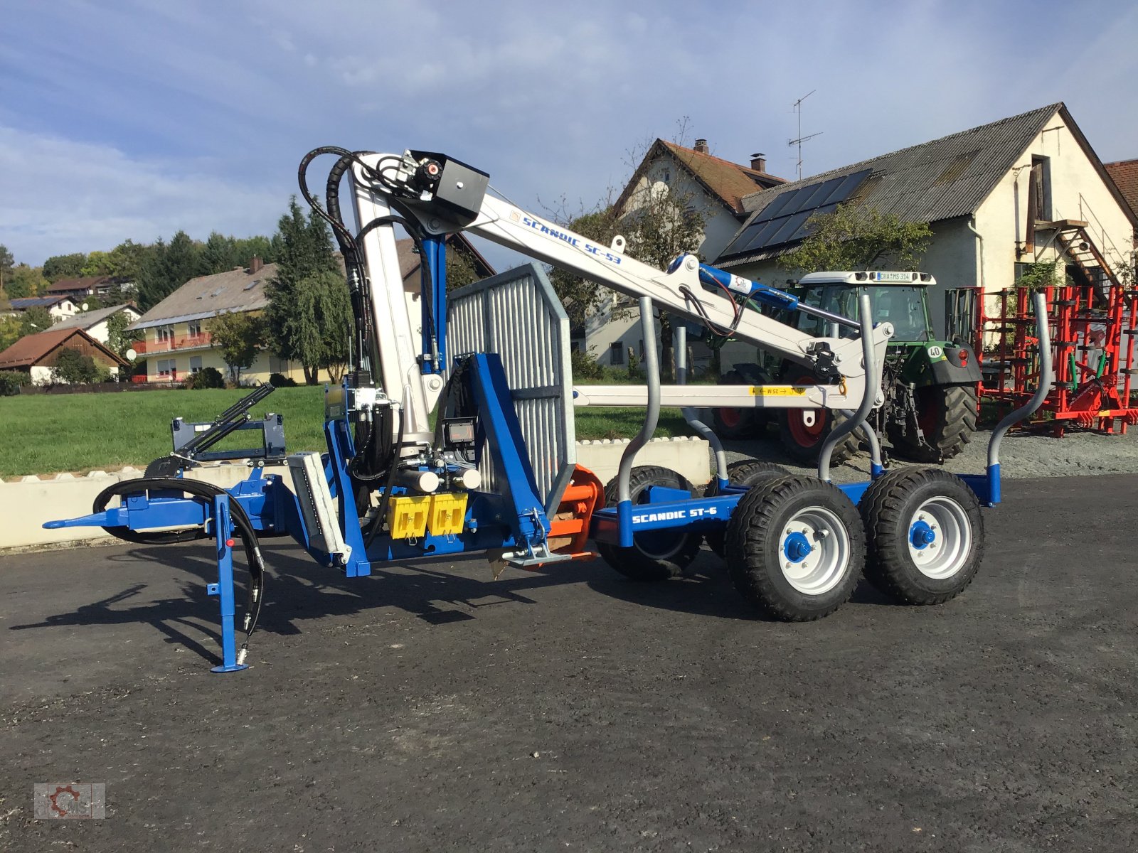 Rückewagen & Rückeanhänger del tipo Scandic ST-6 Rückewagen 7,4t 5,9m Kran 600kg Hubkraft Auflauf Hydr.Bremse sofort verfügbar, Neumaschine en Tiefenbach (Imagen 2)