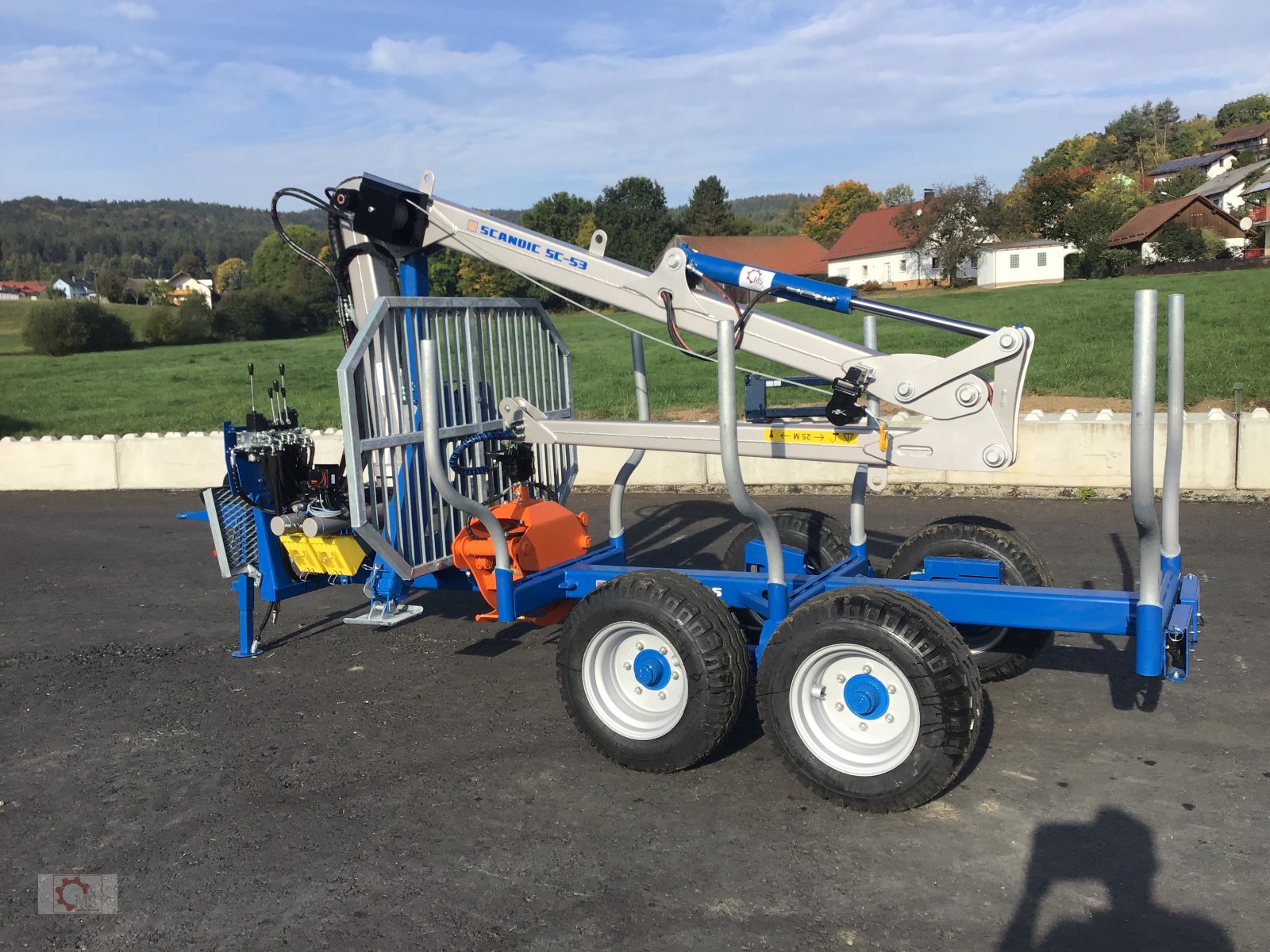 Rückewagen & Rückeanhänger типа Scandic ST-6 Rückewagen 7,4t 5,9m Kran 600kg Hubkraft Auflauf Hydr.Bremse sofort verfügbar, Neumaschine в Tiefenbach (Фотография 12)