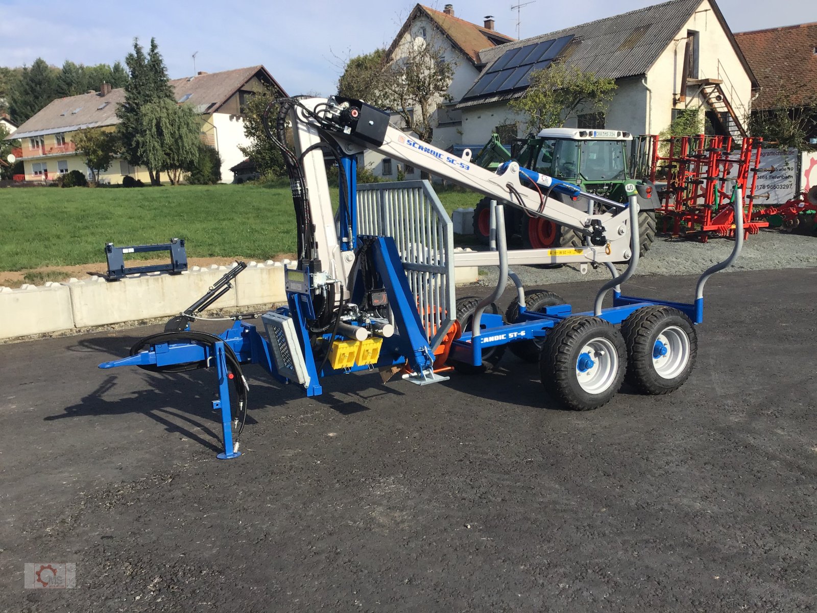 Rückewagen & Rückeanhänger типа Scandic ST-6 Rückewagen 7,4t 5,9m Kran 600kg Hubkraft Auflauf Hydr.Bremse sofort verfügbar, Neumaschine в Tiefenbach (Фотография 16)