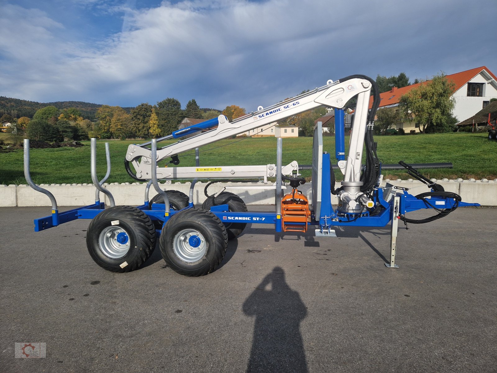 Rückewagen & Rückeanhänger tip Scandic ST-7 Rückewagen 7,4t 7,1m Kran 450kg Hubkraft Auflauf Hydr.Bremse, Neumaschine in Tiefenbach (Poză 7)