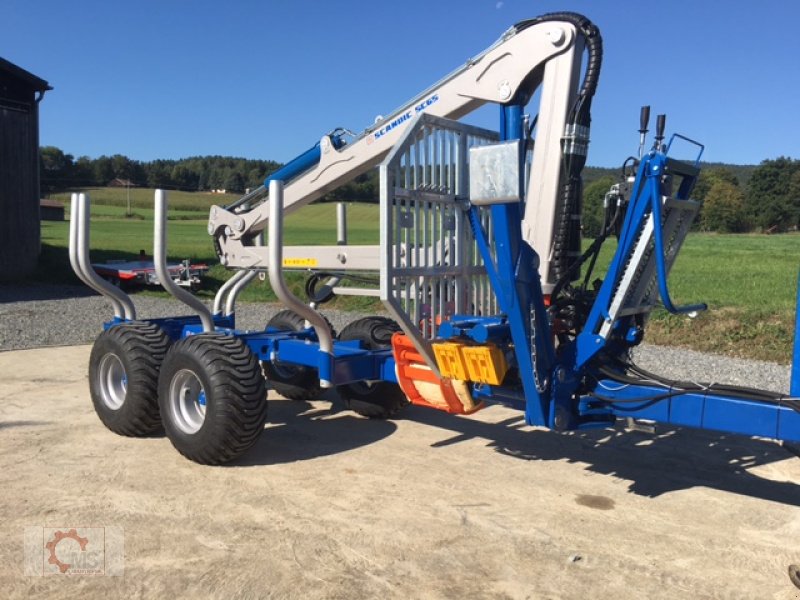 Rückewagen & Rückeanhänger van het type Scandic ST-8 10,5t 7,1m Kran 600kg Hubkraft Druckluft, Neumaschine in Tiefenbach (Foto 1)