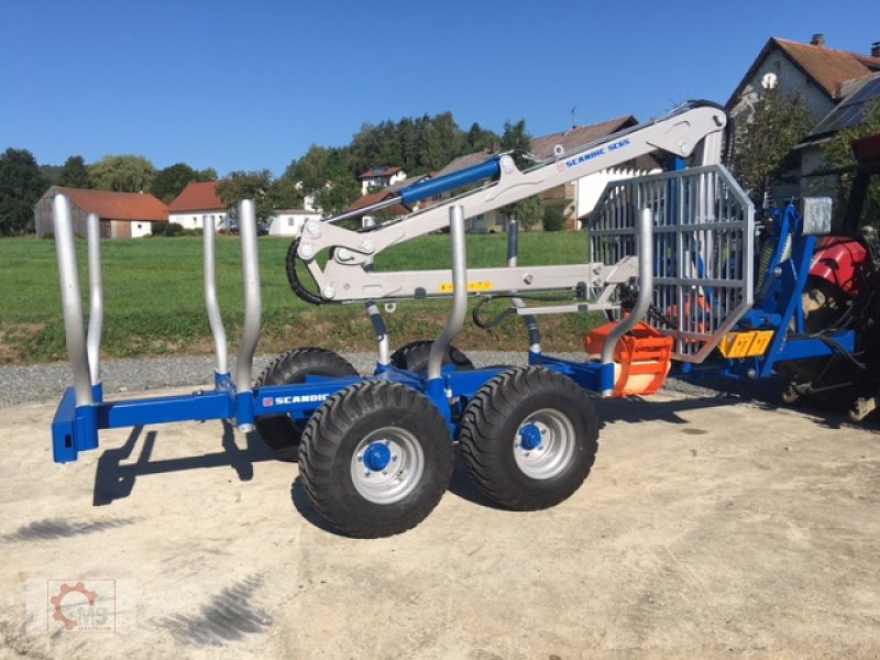 Rückewagen & Rückeanhänger van het type Scandic ST-8 10,5t 7,1m Kran 600kg Hubkraft Druckluft, Neumaschine in Tiefenbach (Foto 10)