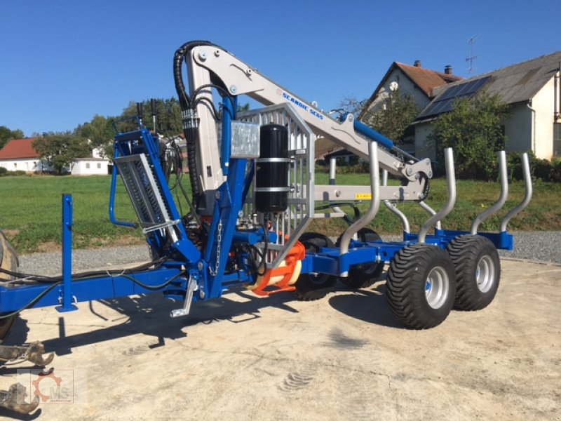 Rückewagen & Rückeanhänger van het type Scandic ST-8 10,5t 7,1m Kran 600kg Hubkraft Druckluft, Neumaschine in Tiefenbach (Foto 11)