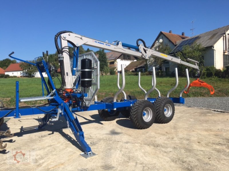 Rückewagen & Rückeanhänger van het type Scandic ST-8 10,5t 7,1m Kran 600kg Hubkraft Druckluft, Neumaschine in Tiefenbach (Foto 14)