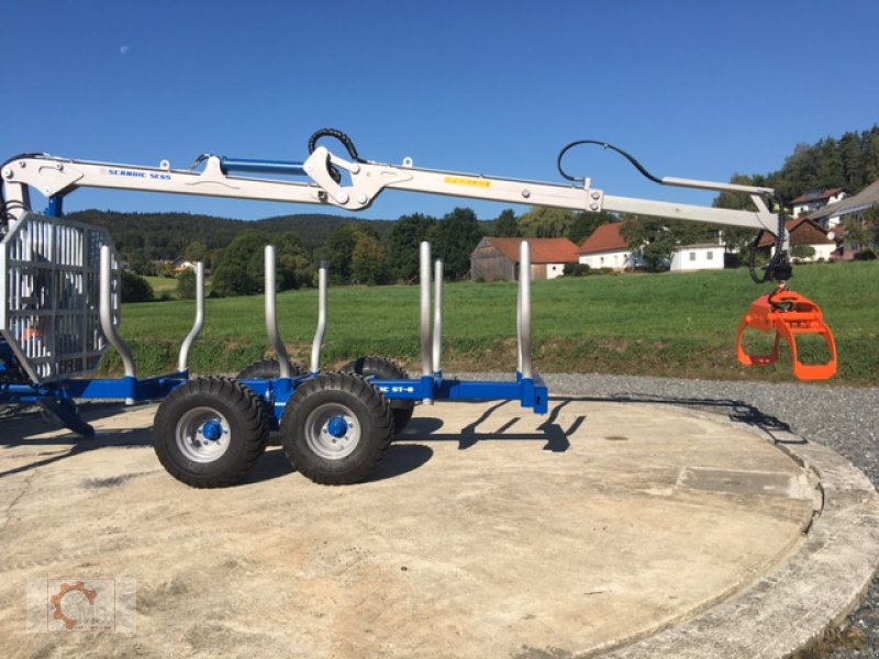 Rückewagen & Rückeanhänger tip Scandic ST-8 10,5t 7,1m Kran 600kg Hubkraft Druckluft, Neumaschine in Tiefenbach (Poză 15)