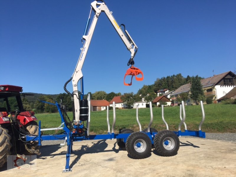 Rückewagen & Rückeanhänger des Typs Scandic ST-8 10,5t 7,1m Kran 600kg Hubkraft Druckluft, Neumaschine in Tiefenbach (Bild 24)