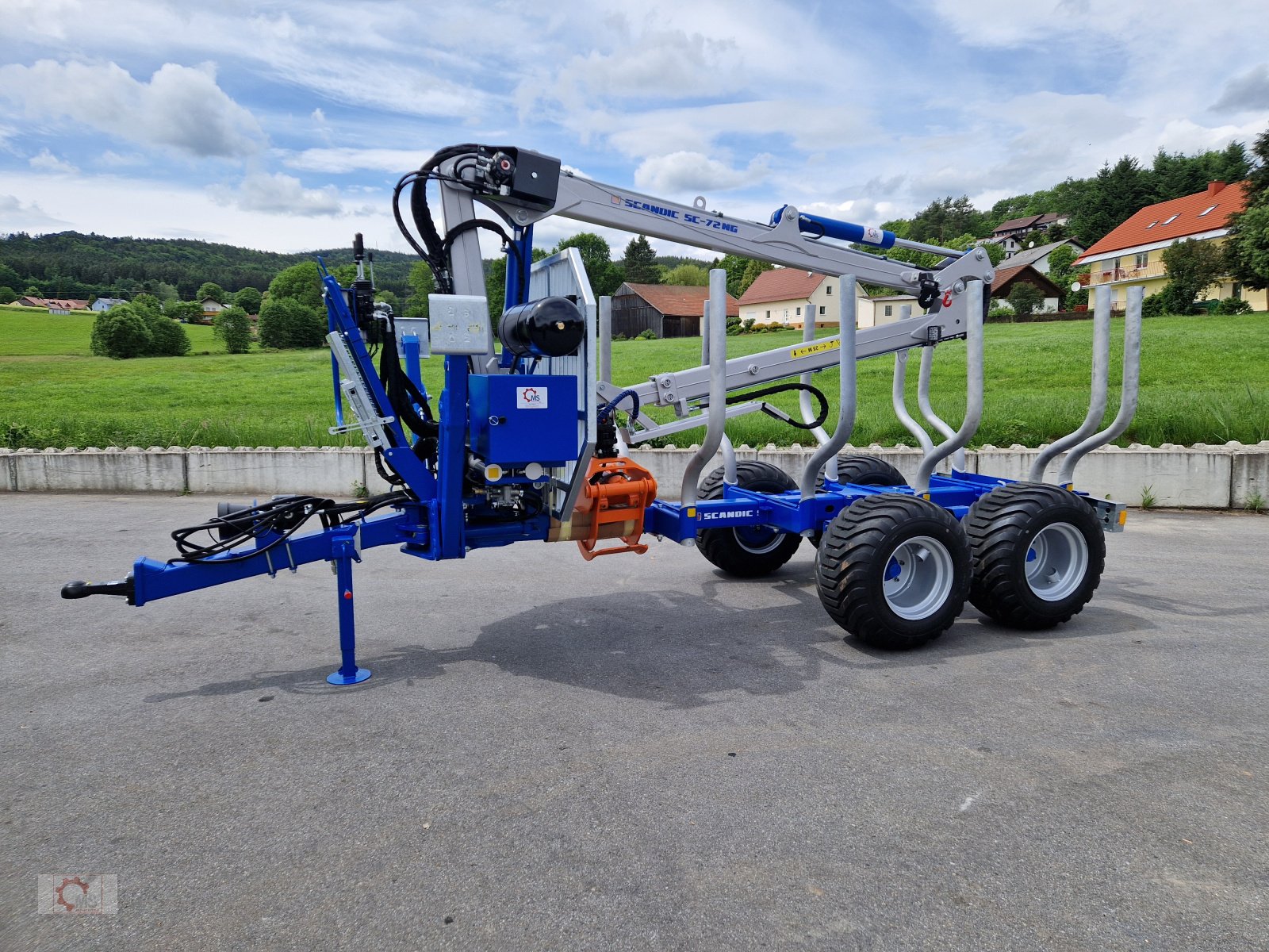 Rückewagen & Rückeanhänger of the type Scandic ST-8 10,5t 7,9m Kran 550kg Hubkraft Druckluft Untenanhängung, Neumaschine in Tiefenbach (Picture 1)