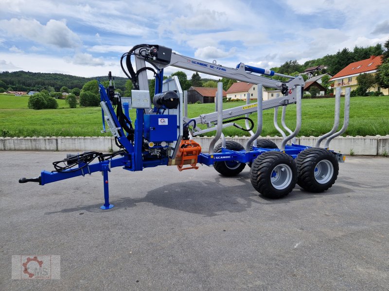 Rückewagen & Rückeanhänger del tipo Scandic ST-8 10,5t 7,9m Kran 550kg Hubkraft Druckluft Untenanhängung, Neumaschine In Tiefenbach (Immagine 1)