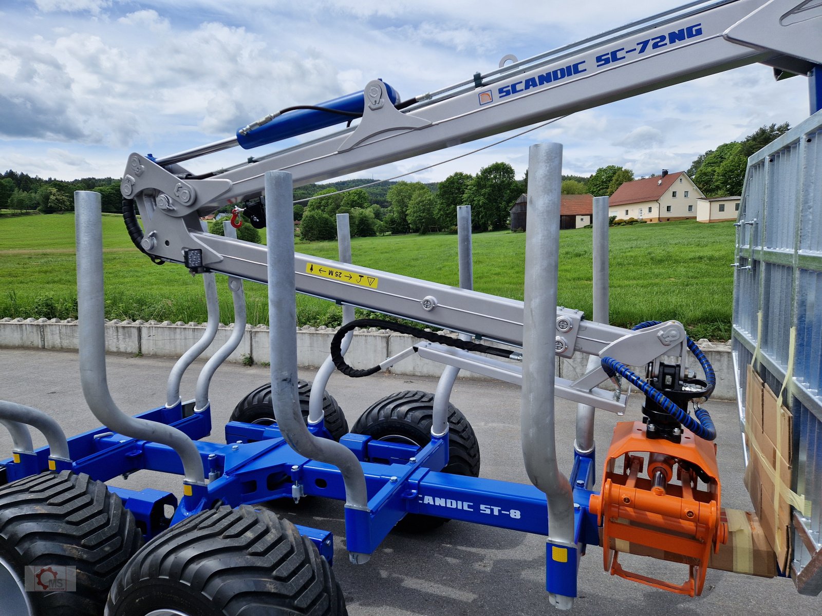 Rückewagen & Rückeanhänger van het type Scandic ST-8 10,5t 7,9m Kran 550kg Hubkraft Druckluft Untenanhängung, Neumaschine in Tiefenbach (Foto 8)