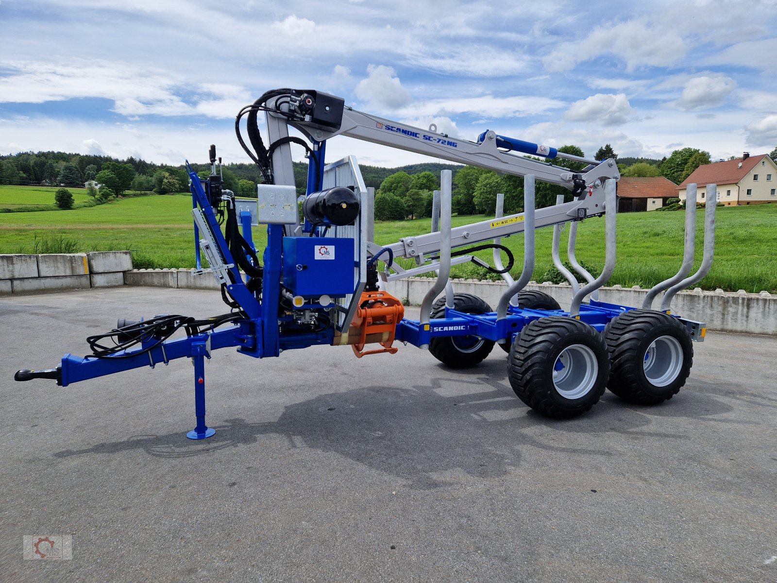 Rückewagen & Rückeanhänger van het type Scandic ST-8 10,5t 7,9m Kran 550kg Hubkraft Druckluft Untenanhängung, Neumaschine in Tiefenbach (Foto 18)