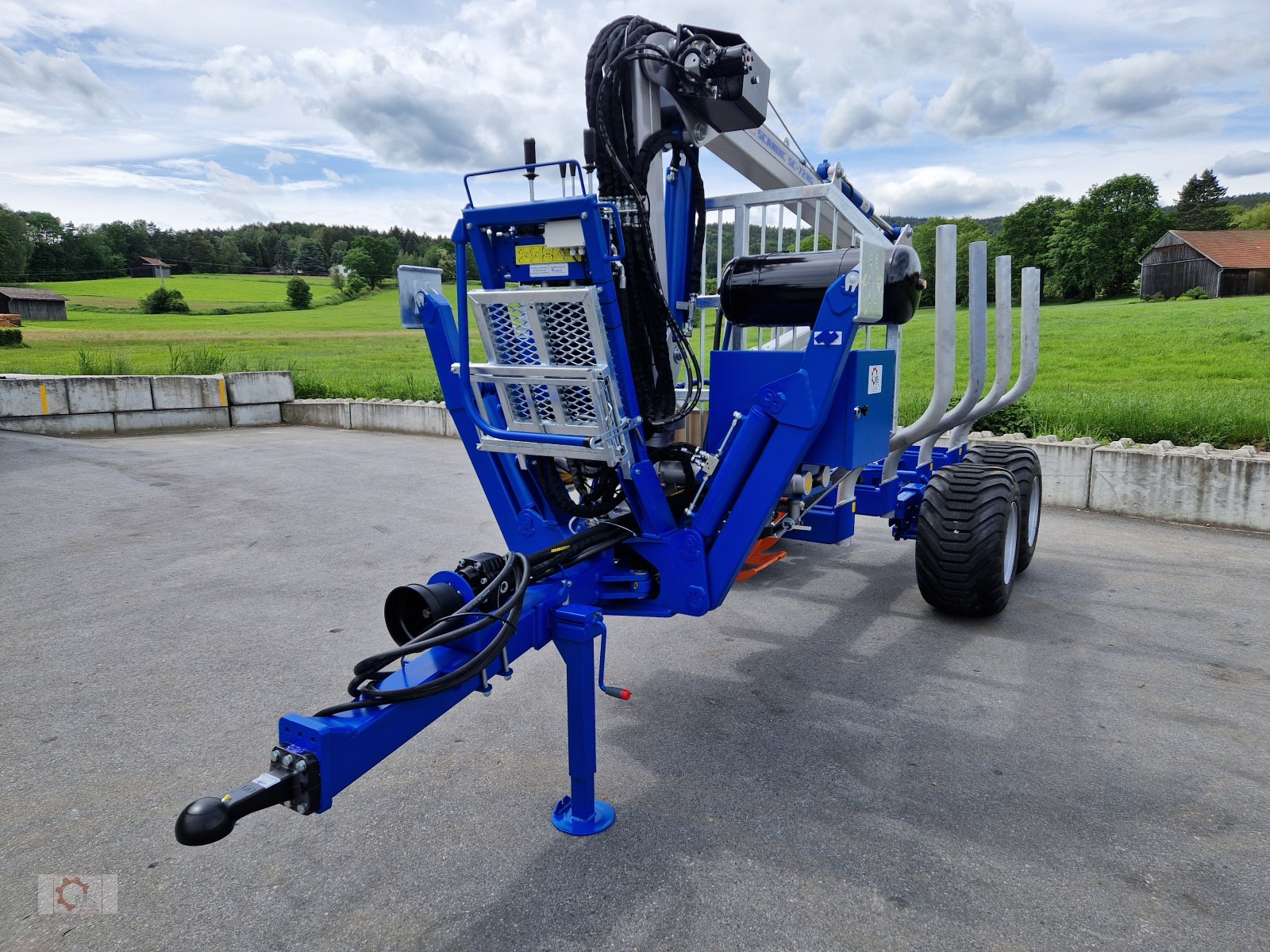 Rückewagen & Rückeanhänger van het type Scandic ST-8 10,5t 7,9m Kran 650kg Hubkraft Druckluft Untenanhängung, Neumaschine in Tiefenbach (Foto 9)