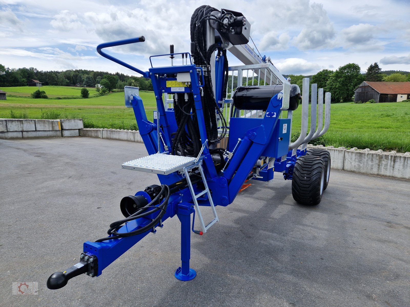 Rückewagen & Rückeanhänger van het type Scandic ST-8 10,5t 7,9m Kran 650kg Hubkraft Druckluft Untenanhängung, Neumaschine in Tiefenbach (Foto 10)