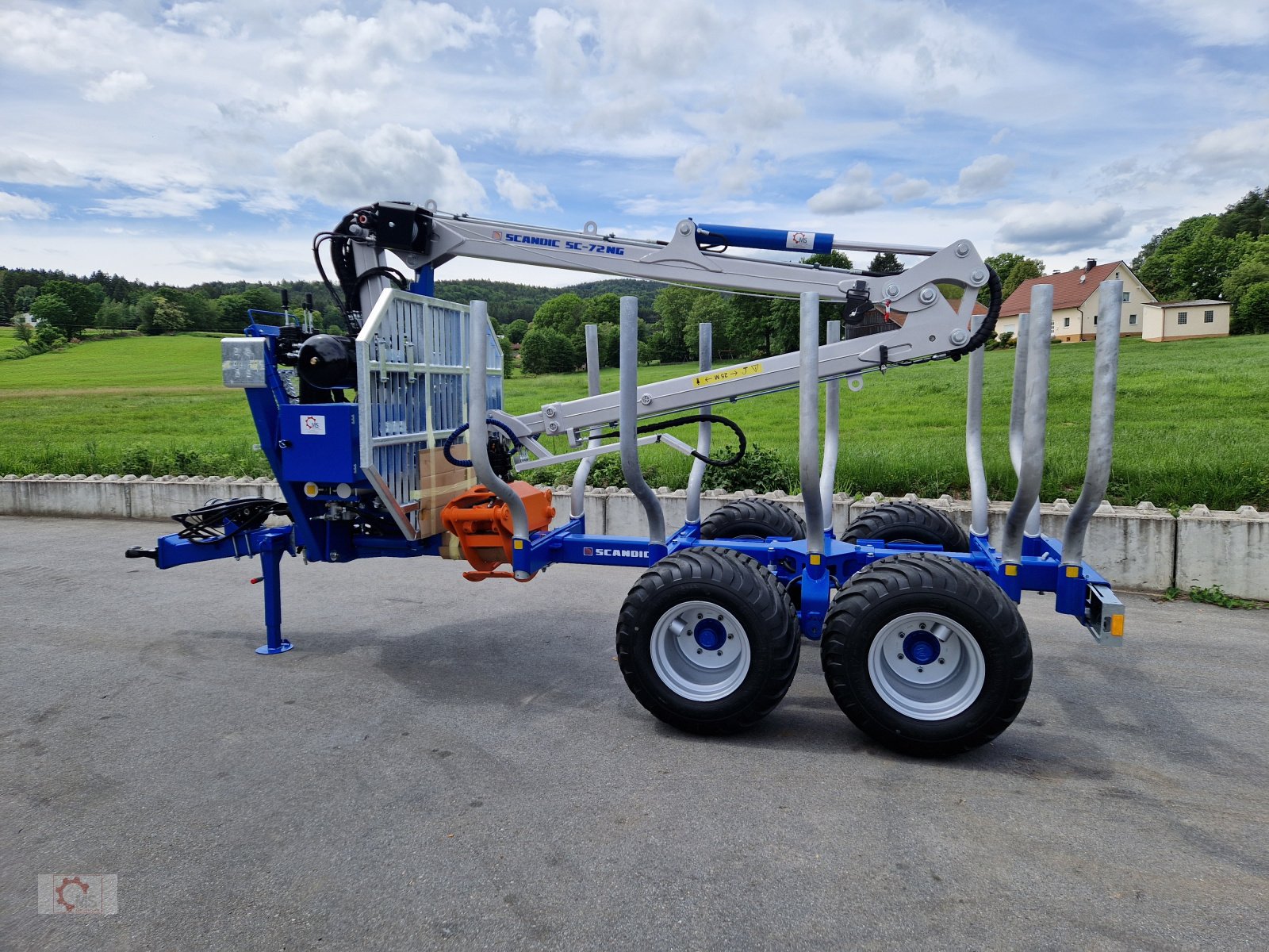 Rückewagen & Rückeanhänger van het type Scandic ST-8 10,5t 7,9m Kran 650kg Hubkraft Druckluft Untenanhängung, Neumaschine in Tiefenbach (Foto 14)