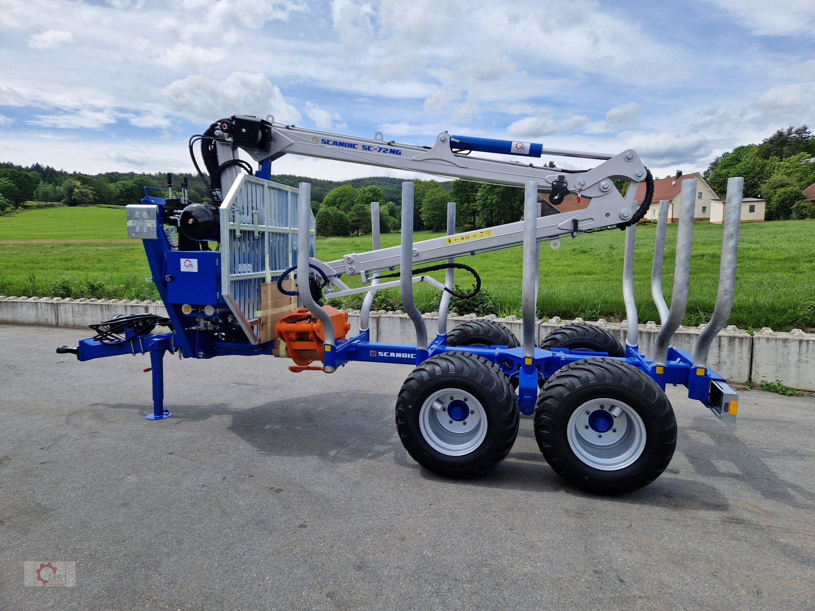 Rückewagen & Rückeanhänger van het type Scandic ST-8 10,5t 7,9m Kran 650kg Hubkraft Druckluft Untenanhängung, Neumaschine in Tiefenbach (Foto 16)