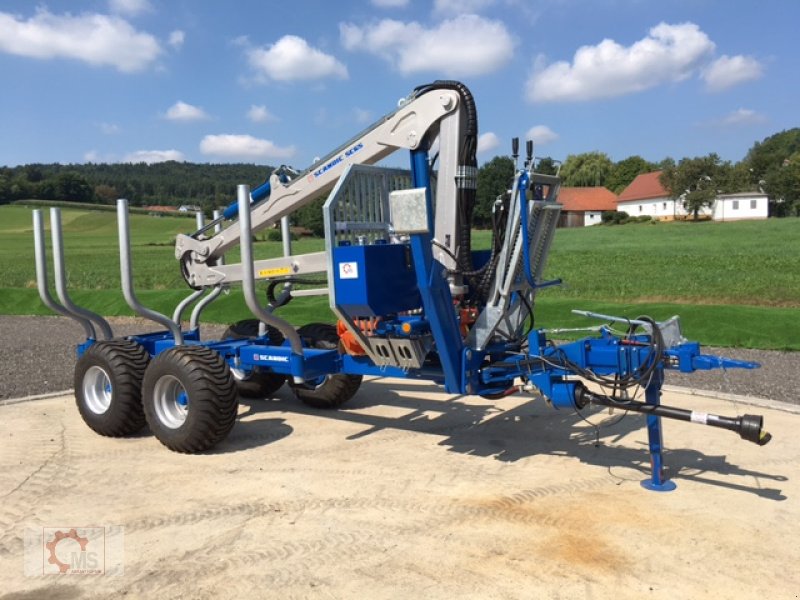 Rückewagen & Rückeanhänger typu Scandic ST-8 7,1m Kran 600kg Hubkraft Aufl-Hydr.Bremse, Neumaschine v Tiefenbach