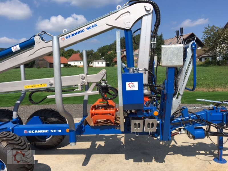 Rückewagen & Rückeanhänger tip Scandic ST-8 7,1m Kran 600kg Hubkraft Aufl-Hydr.Bremse, Neumaschine in Tiefenbach (Poză 17)