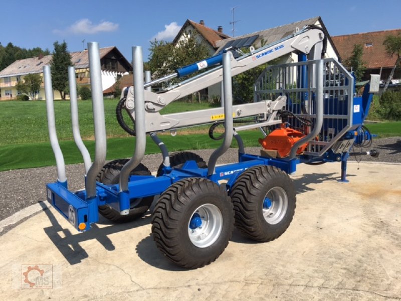 Rückewagen & Rückeanhänger tip Scandic ST-8 7,1m Kran 600kg Hubkraft Aufl-Hydr.Bremse, Neumaschine in Tiefenbach (Poză 18)