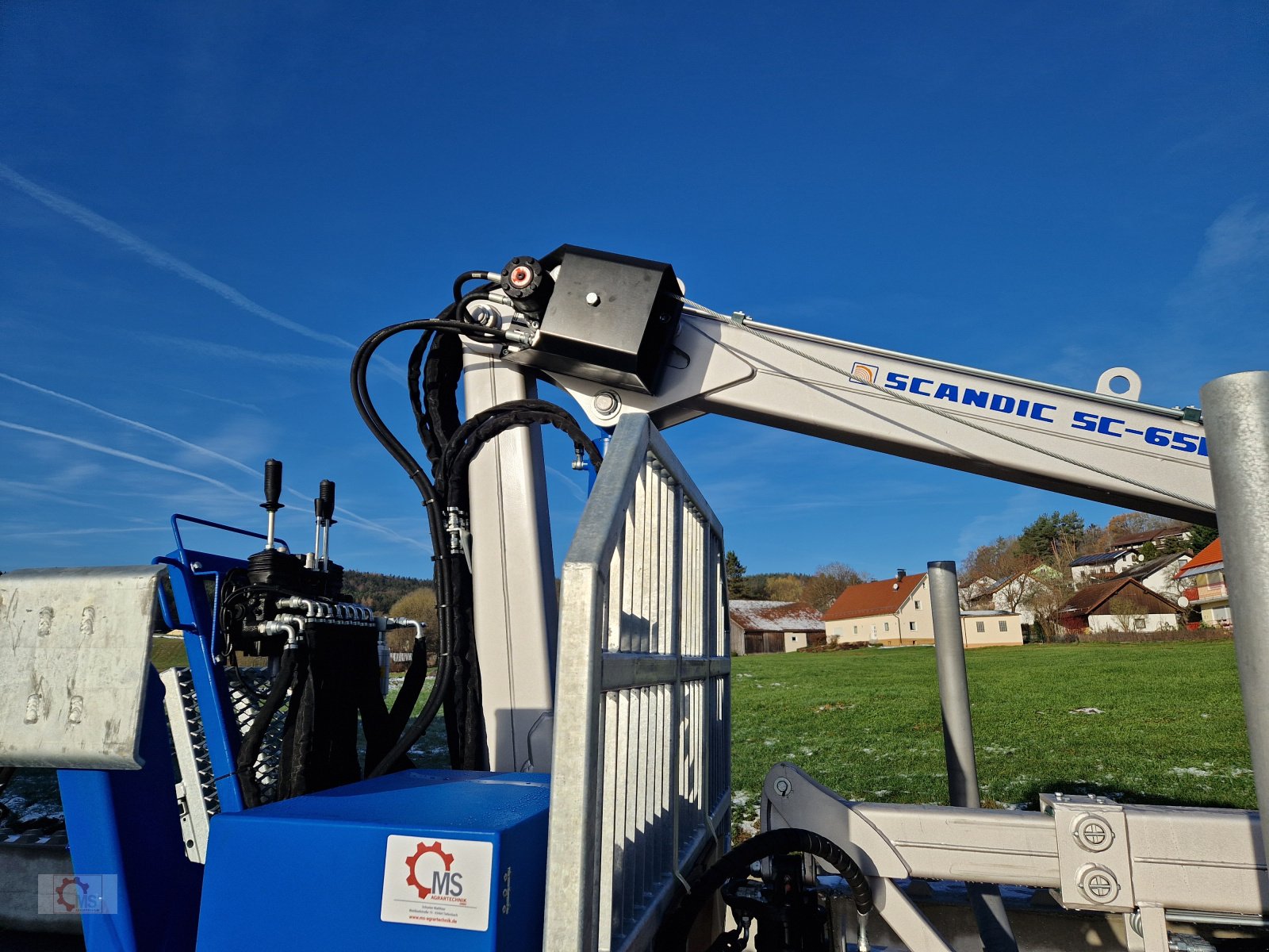 Rückewagen & Rückeanhänger des Typs Scandic ST-8 7,1m Kran 600kg Hubkraft Aufl-Hydr.Bremse, Neumaschine in Tiefenbach (Bild 11)