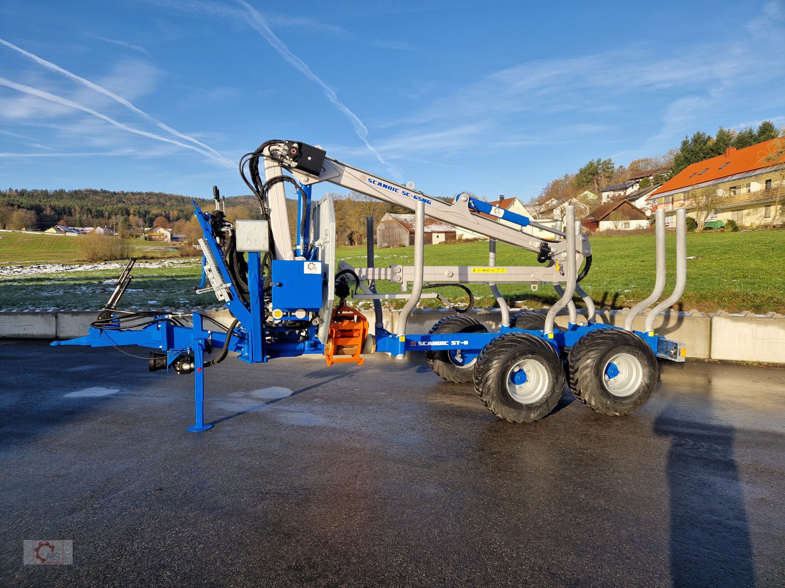 Rückewagen & Rückeanhänger des Typs Scandic ST-8 7,1m Kran 600kg Hubkraft Aufl-Hydr.Bremse, Neumaschine in Tiefenbach (Bild 20)