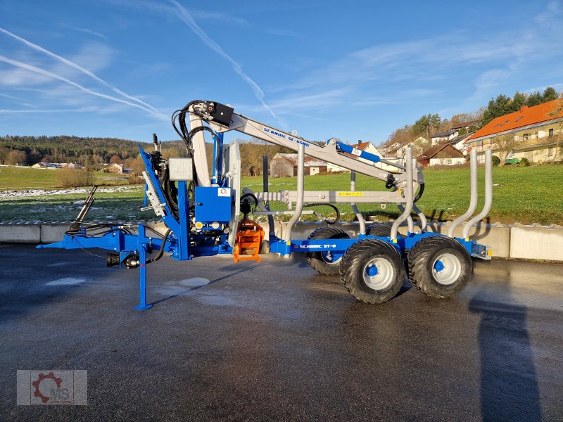 Rückewagen & Rückeanhänger Türe ait Scandic ST-8 7,1m Kran 600kg Hubkraft Aufl-Hydr.Bremse, Neumaschine içinde Tiefenbach (resim 1)