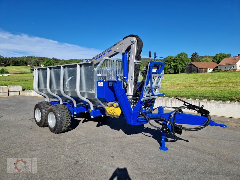 Rückewagen & Rückeanhänger van het type Scandic ST-8 7,9m Kran 550kg Hubkraft Auflauf Hydr. Bremse, Neumaschine in Tiefenbach (Foto 1)