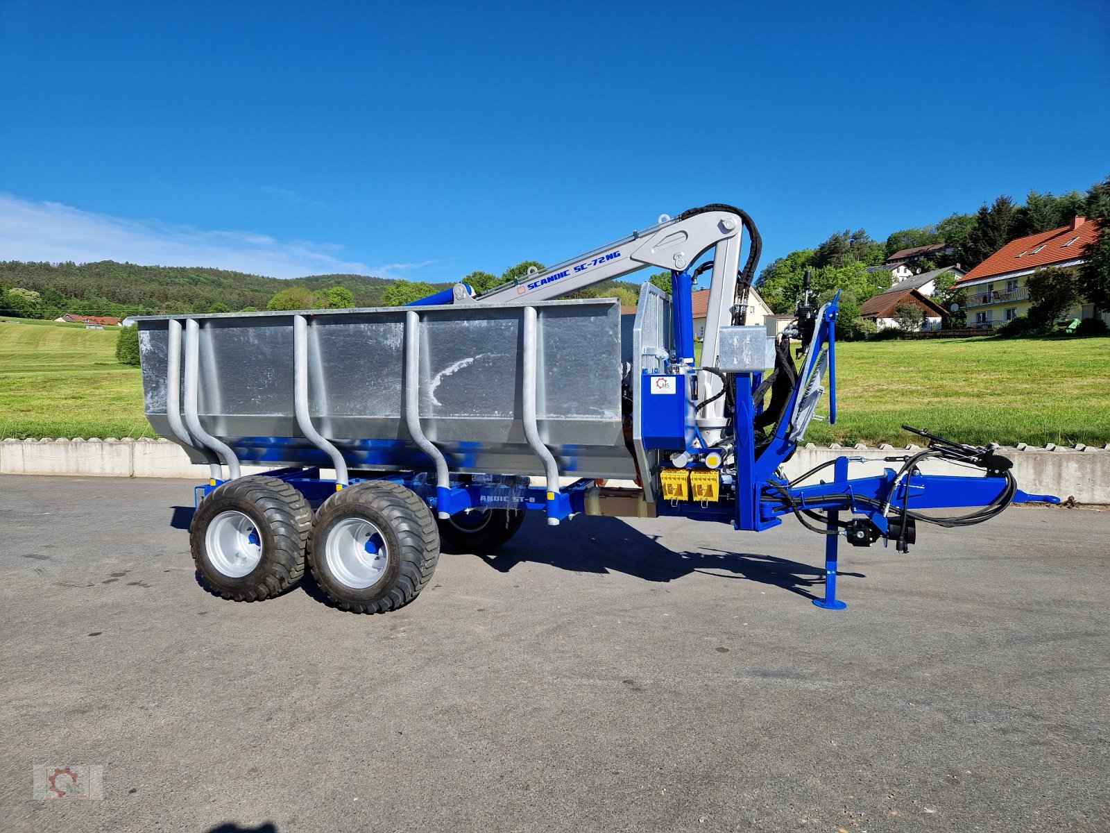 Rückewagen & Rückeanhänger du type Scandic ST-8 7,9m Kran 550kg Hubkraft Auflauf Hydr. Bremse, Neumaschine en Tiefenbach (Photo 2)