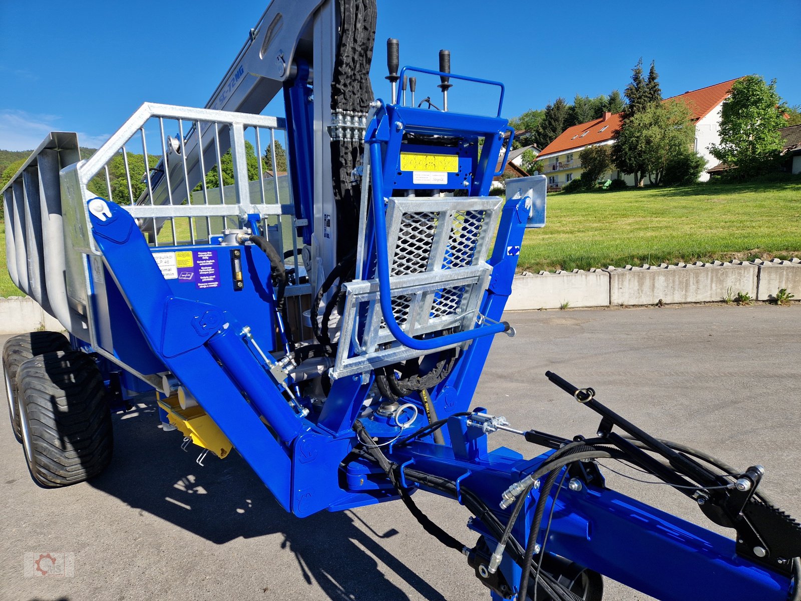 Rückewagen & Rückeanhänger del tipo Scandic ST-8 7,9m Kran 550kg Hubkraft Auflauf Hydr. Bremse, Neumaschine en Tiefenbach (Imagen 7)