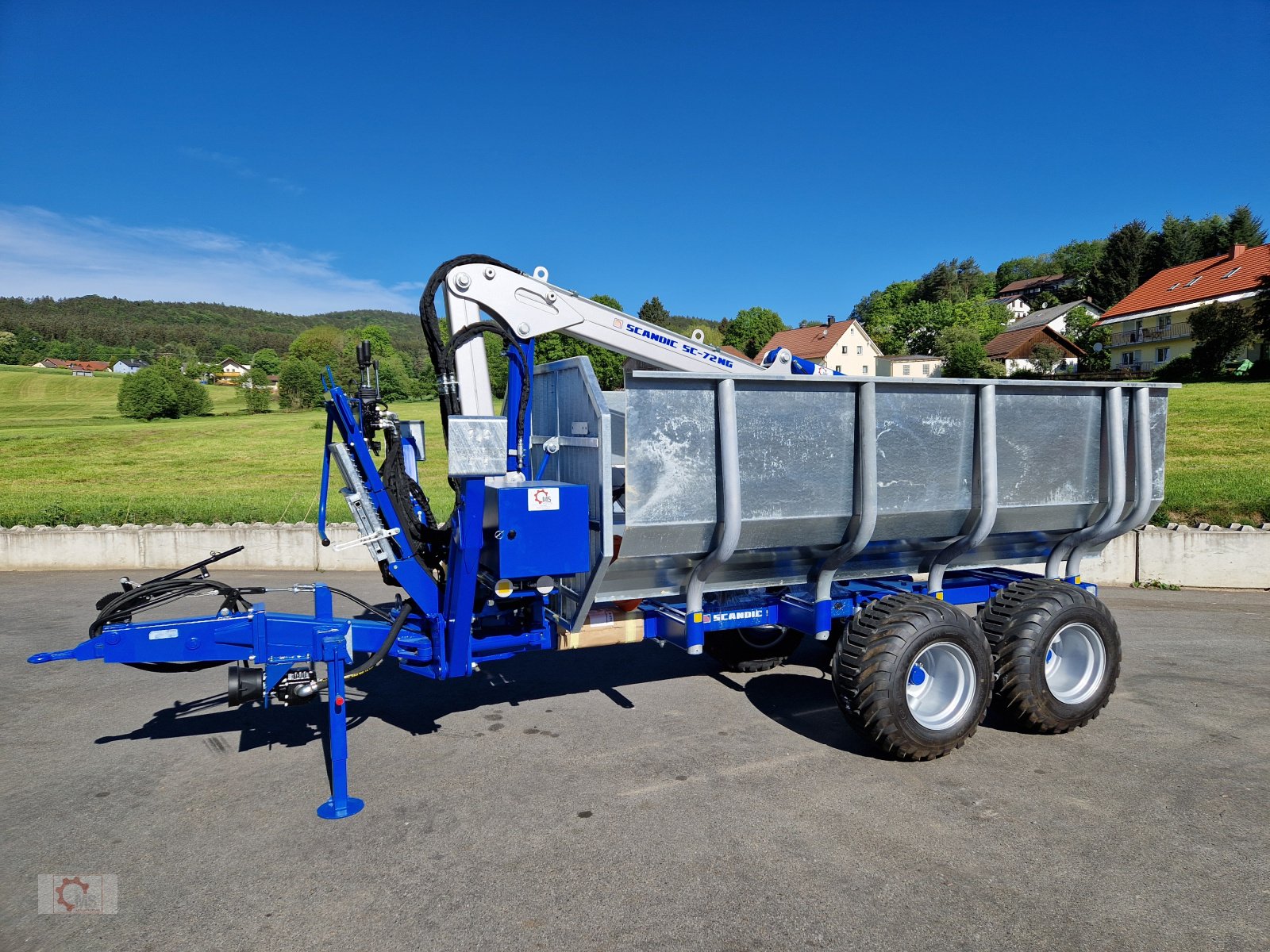 Rückewagen & Rückeanhänger of the type Scandic ST-8 7,9m Kran 550kg Hubkraft Auflauf Hydr. Bremse, Neumaschine in Tiefenbach (Picture 12)