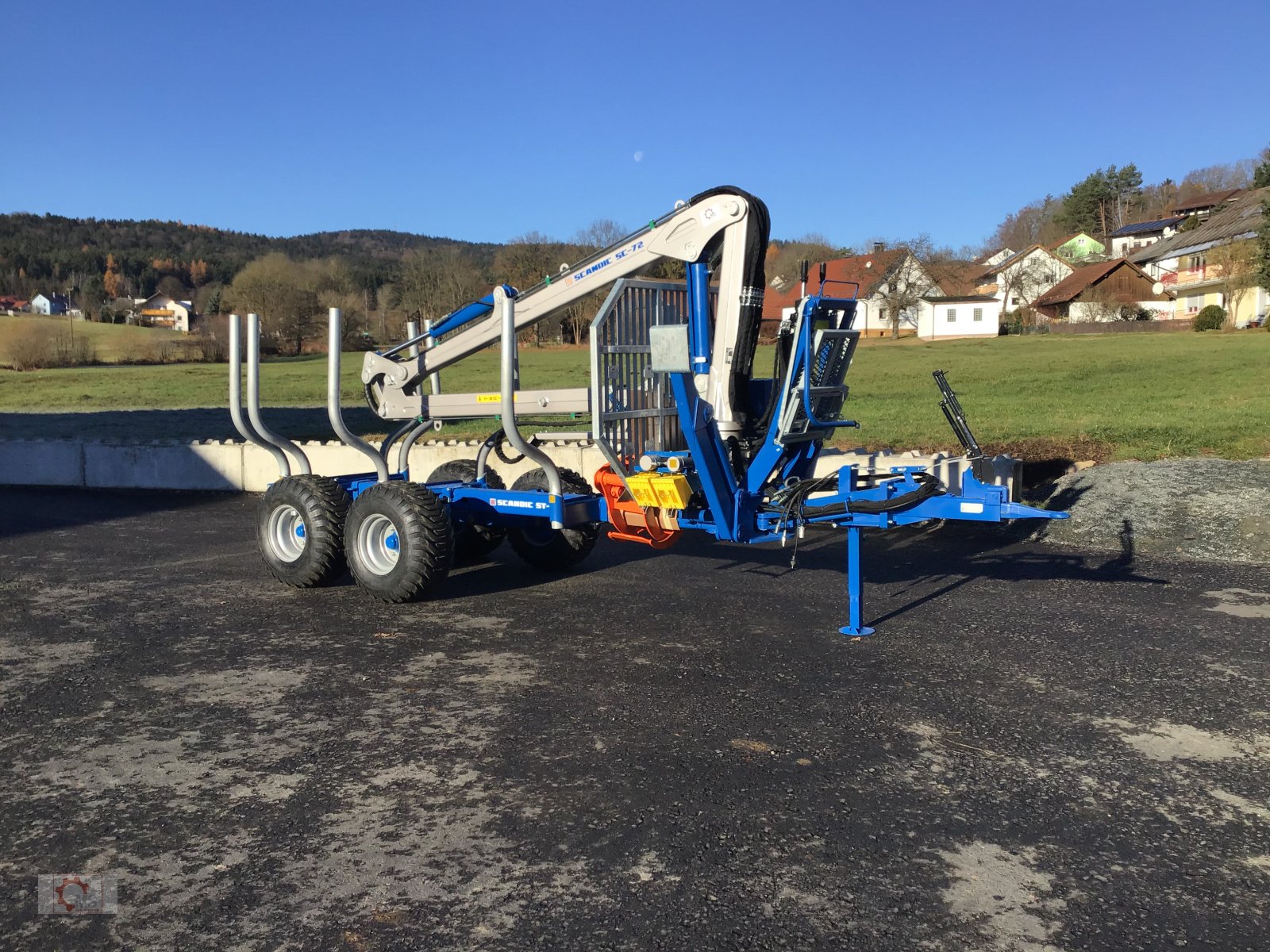 Rückewagen & Rückeanhänger van het type Scandic ST-8 7,9m Kran 550kg Hubkraft Auflauf Hydr. Bremse, Neumaschine in Tiefenbach (Foto 1)