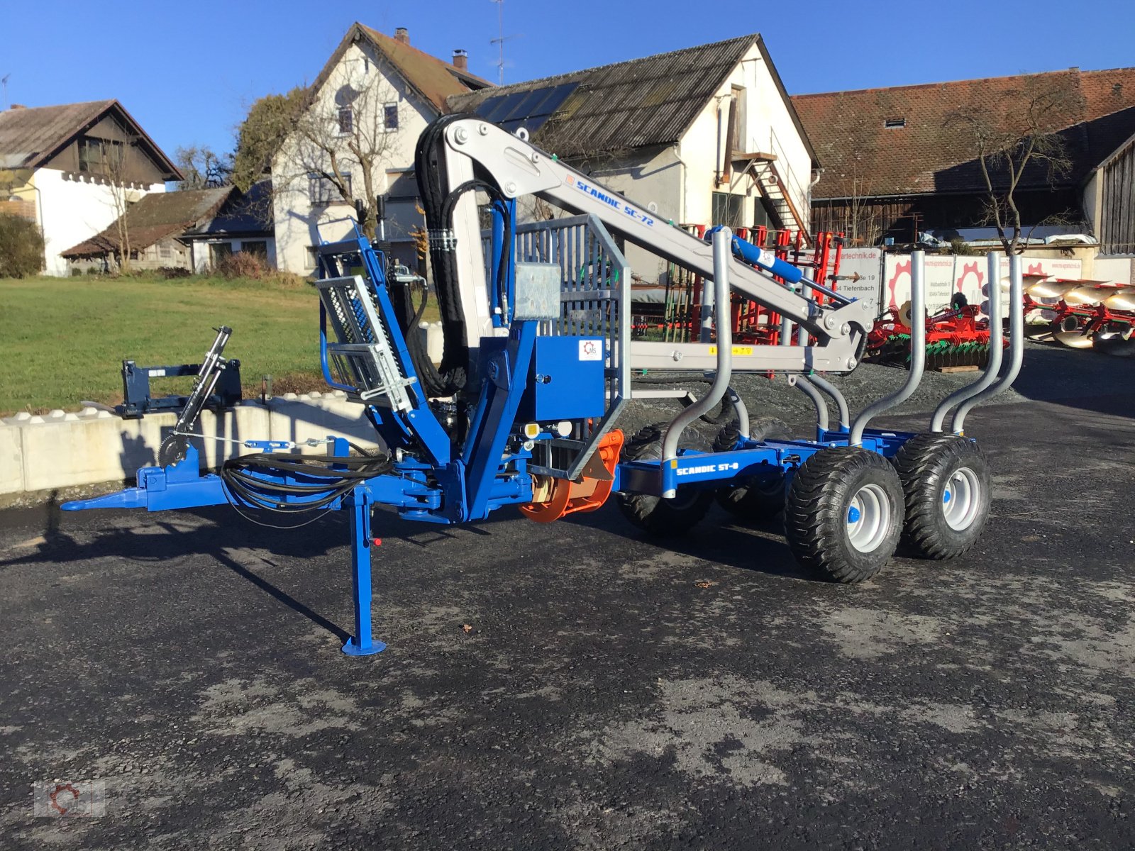 Rückewagen & Rückeanhänger van het type Scandic ST-8 7,9m Kran 550kg Hubkraft Auflauf Hydr. Bremse, Neumaschine in Tiefenbach (Foto 11)