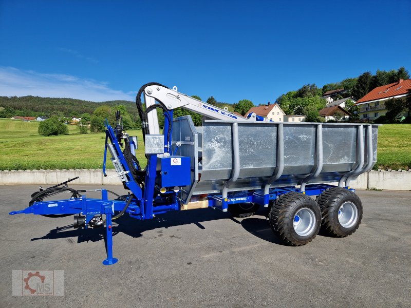 Rückewagen & Rückeanhänger typu Scandic ST-8 7,9m Kran 550kg Hubkraft Auflauf Hydr. Bremse, Neumaschine v Tiefenbach (Obrázek 1)