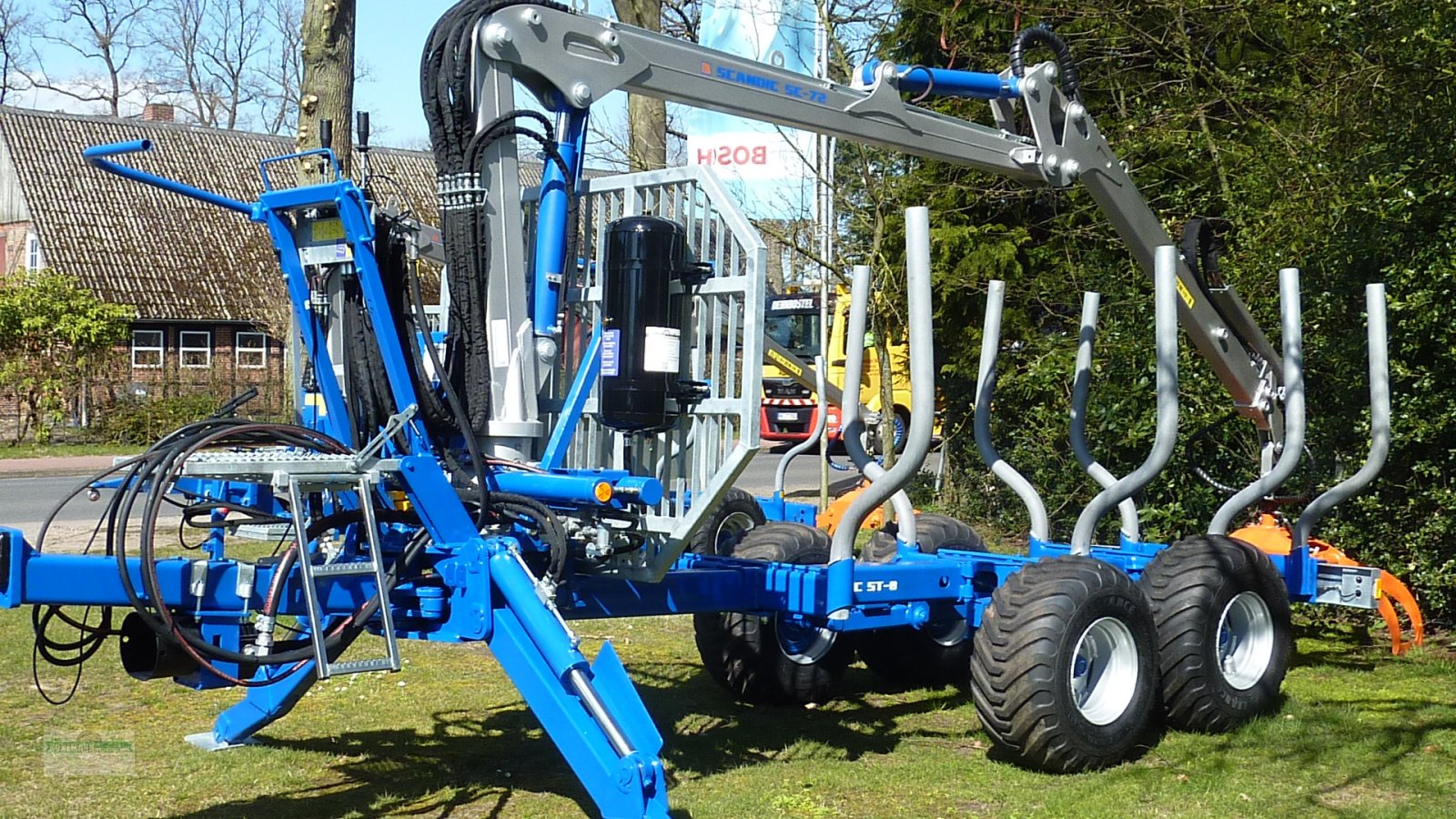 Rückewagen & Rückeanhänger tip Scandic ST 8 Druckluftbremse, Neumaschine in Neuenkirchen (Poză 1)